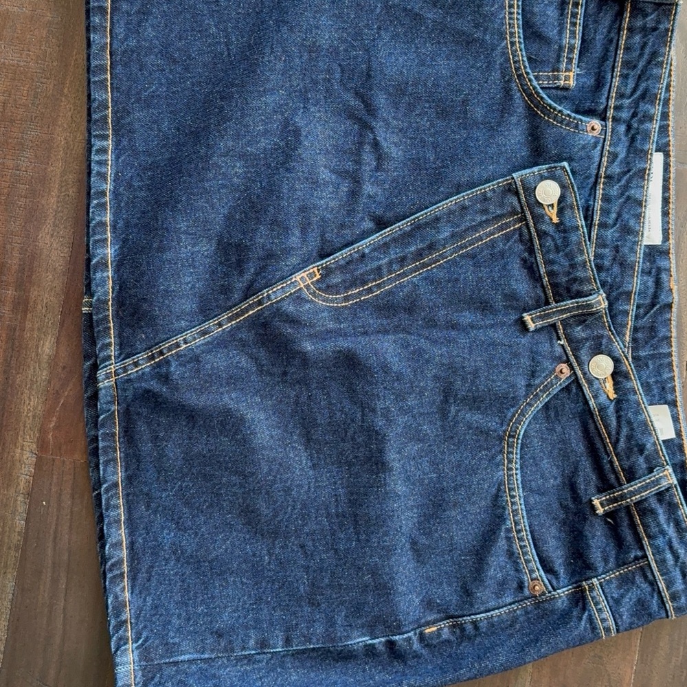 ZARA Dark Blue Denim Skirt